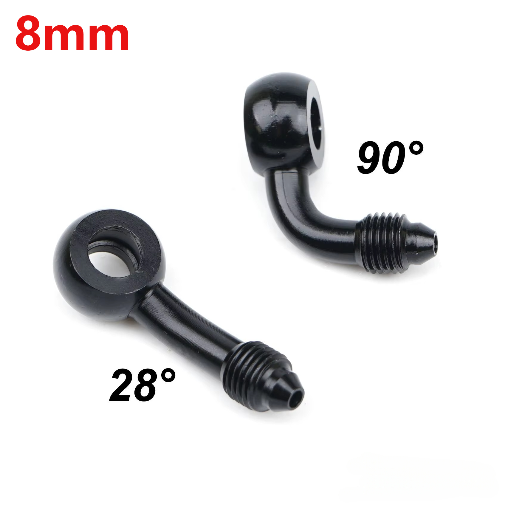Motorcycle Brake Cable - M8 Aluminum Alloy Hydraulic Reinforced Brake